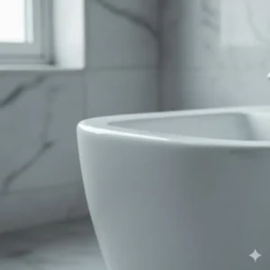 High-quality image showcasing the smooth, premium porcelain of an artistic bidet for exclusive bathrooms, built for a discerning buyer.