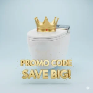 A high-quality luxury bidet seat available for a lower price using a bidet king promo code.