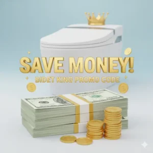 Showing a stack of cash to illustrate how much you can save with a bidet king promo code.