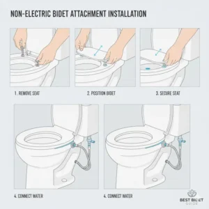 Installing the best bidet for kohler toilet attachment.