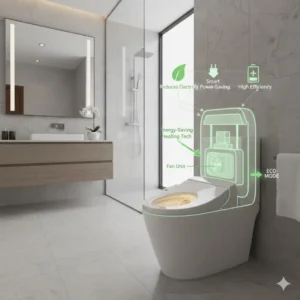 Technical drawing of the internal heating components in a bidet seat dryer.