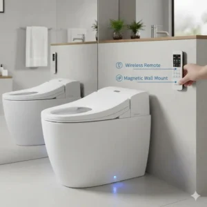 How to mount the wireless controller for a bidet toilet with remote on the wall.